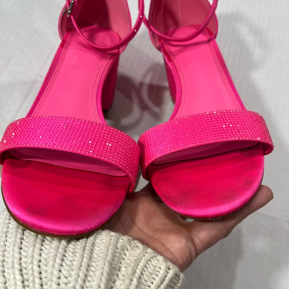 GIANNI BINI BLING OUT RHINESTONE EMBELLISHED HEEL - Picture 5 of 15
